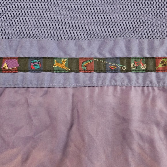 Vintage LL Bean Womens Petite Small Blue Hooded Jacket Lightweight 90s Classic - Picture 9 of 11